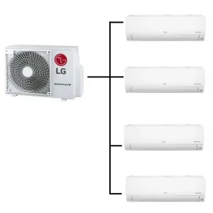 Klimatizace Multisplit LG Standard Plus 1+4 (2,1kW + 2,1kW + 2,1kW + 2,1kW)R32 včetně montáže Originální