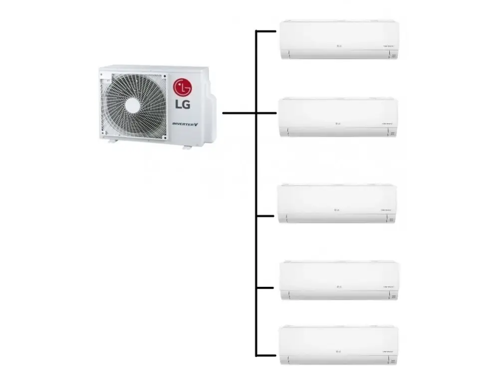 Novinka Klimatizace Multisplit LG Standard Plus 1+5 (2,1kW + 2,1kW + 2,1kW + 2,1kW + 2,1kW)R32 včetně montáže