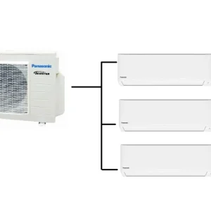 Cenově Výhodný Klimatizace Panasonic TZ 1+3 (2kW + 2,5kW + 2,5kW) Multi-split R32