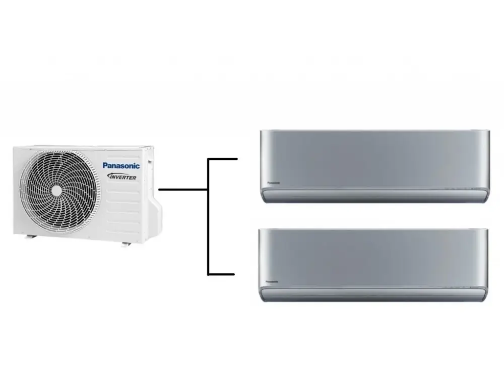 Klimatizace Panasonic Etherea silver 1+2 (2,5kW + 3,5kW) Multi-split R32 Sezónní Sleva