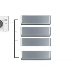 Cenová Bomba Klimatizace Panasonic Etherea silver 1+4 (2kW + 2kW + 2kW + 2kW) Multi-split R32