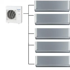 Akce Klimatizace Panasonic Etherea silver 1+5 (2kW + 2kW + 2kW + 2kW + 2kW) Multi-split R32 včetně montáže