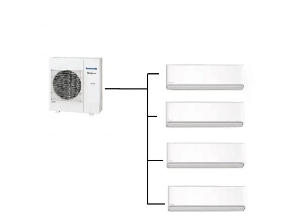 Koupit Online Klimatizace Panasonic Etherea white 1+4 (2kW + 2kW + 2kW + 2kW) Multi-split R32 včetně montáže