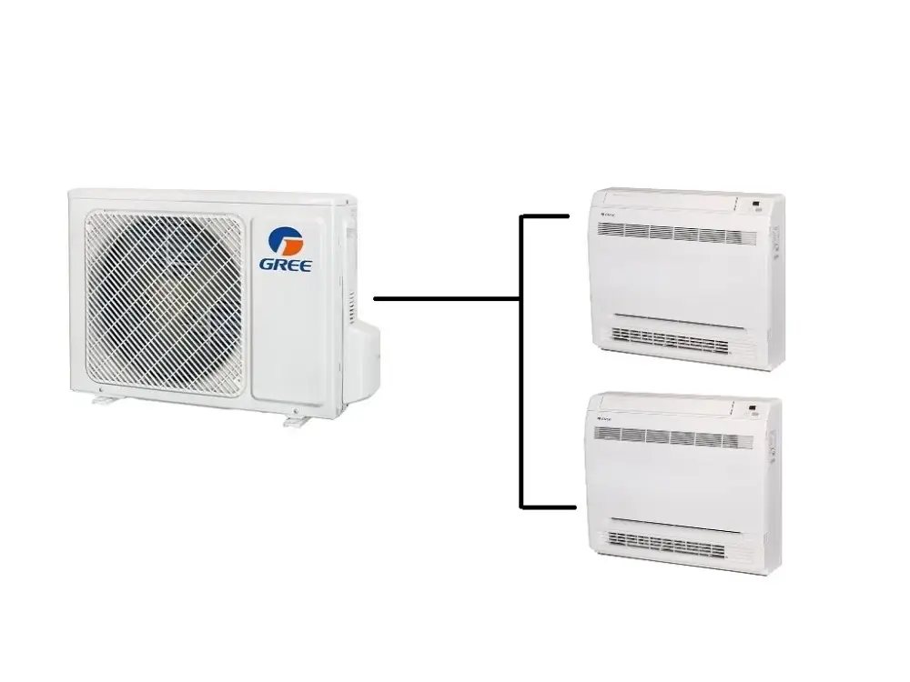 Parapetní Klimatizace Gree 1+2 (2,7kW + 2,7kW) Multi-split R32 Víkendová Akce