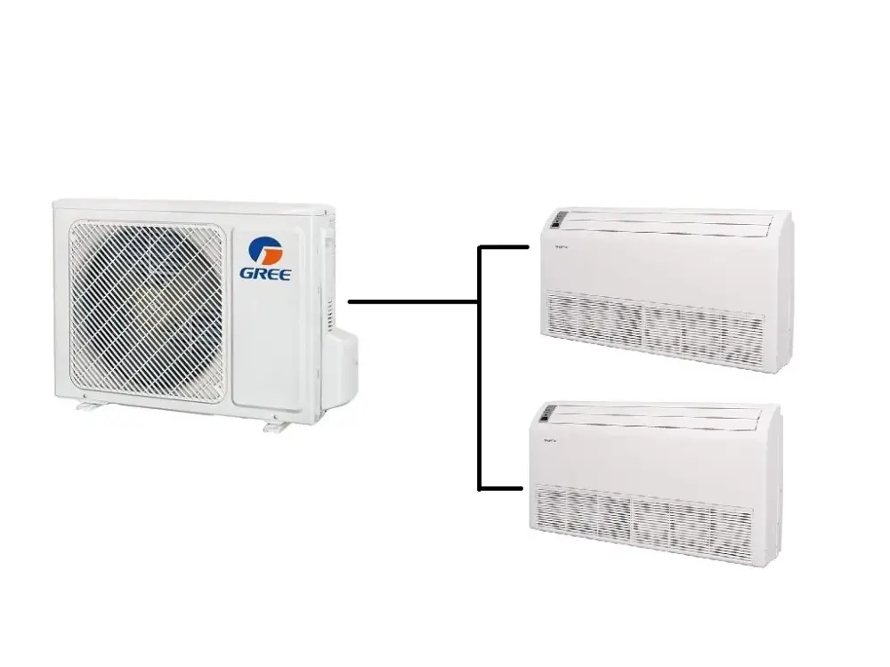 Objednat Nyní Podstropně Parapetní Klimatizace Gree 1+2 (2,6kW + 2,6kW) Multi-split R32
