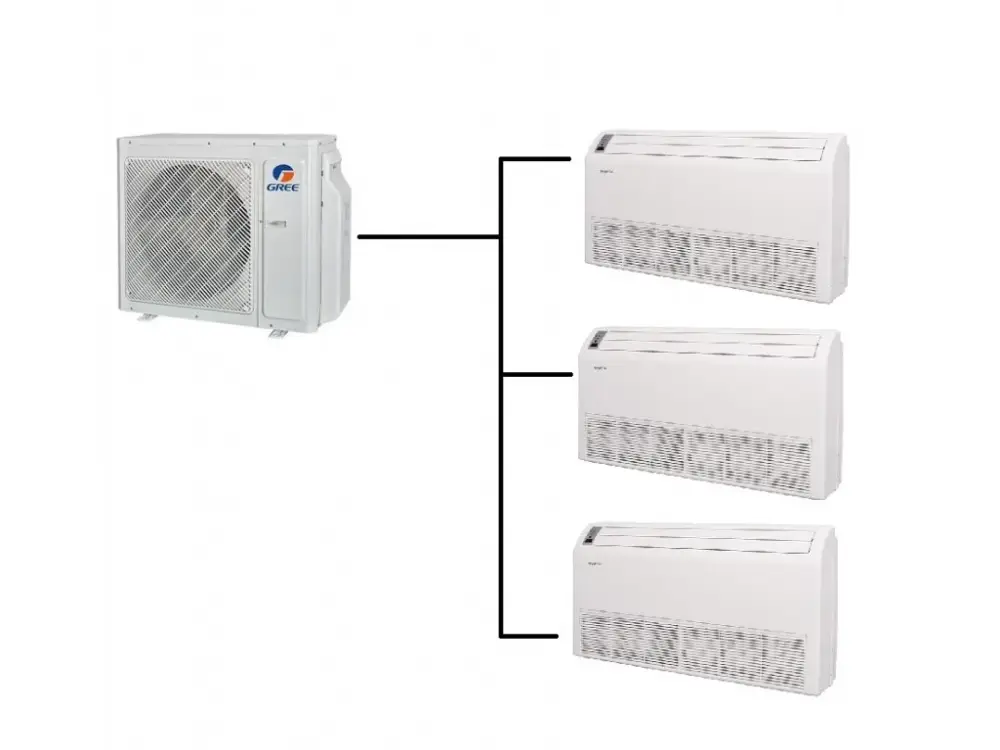 Cenový Hit Podstropně Parapetní Klimatizace Gree 1+3 (2,6kW + 2,6kW + 2,6kW) Multi-split R32