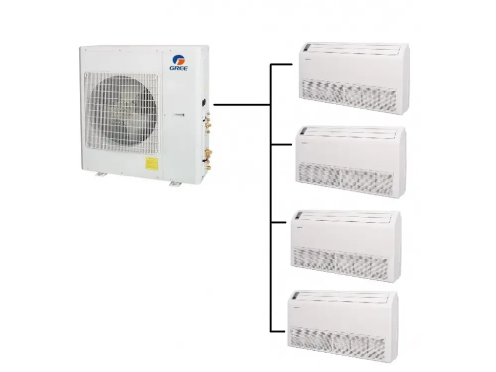 Akční Nabídka Podstropně Parapetní Klimatizace Gree 1+4 (2,6kW + 2,6kW + 2,6kW + 2,6kW) Multi-split R32