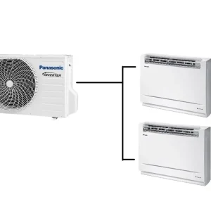 Parapetní Klimatizace Panasonic Ufe 1+2 ( 2,5kW + 2,5kW) Multi-split R32 včetně montáže Oblíbený