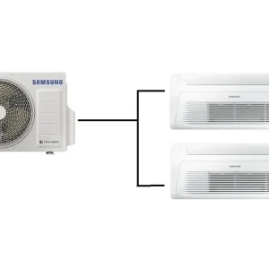 Kazetová Klimatizace Samsung Wind Free 1-Way 1+2 (2,6kW + 2,6kW) Multi-split R32 včetně montáže Aktuální