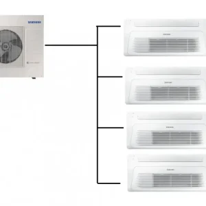 Kazetová Klimatizace Samsung Wind Free 1-Way 1+4 (2,6kW + 2,6kW + 2,6kW + 2,6kW) Multi-split R32 včetně montáže Horká Nabídka