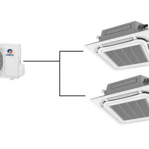 Kazetová Klimatizace Gree 1+2 (3,5kW + 3,5kW) Multi-split R32 včetně montáže Rychlé Dodání