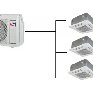 Kazetová Klimatizace Sinclair 1+3 (3,4kW + 3,4kW + 3,4kW) Multi-split R32 Dokud Zásoby Vydrží