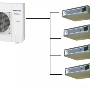 Kanálová Klimatizace Panasonic 1+4 (2kW + 2kW + 2kW + 2kW) Multi-split R32 Must-Have