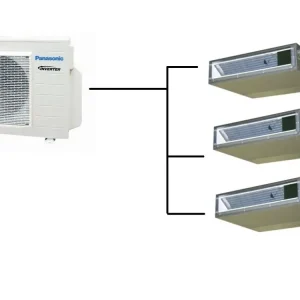 Horká Nabídka Kanálová Klimatizace Panasonic 1+3 (2kW + 2kW + 2kW) Multi-split R32 včetně montáže