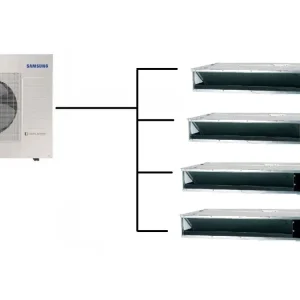 Nejlepší Cena Kanálová Klimatizace Samsung 1+4 (2,6kW + 2,6kW + 2,6kW + 2,6kW) Multi-split R32 včetně montáže