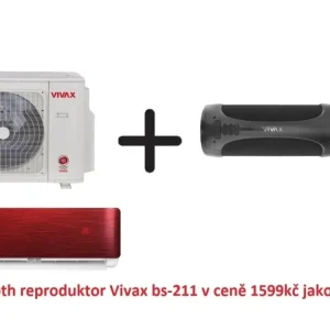 Aktuální Klimatizace Vivax design R+ Red 3,5kW R32 včetně montáže+dárek zdarma