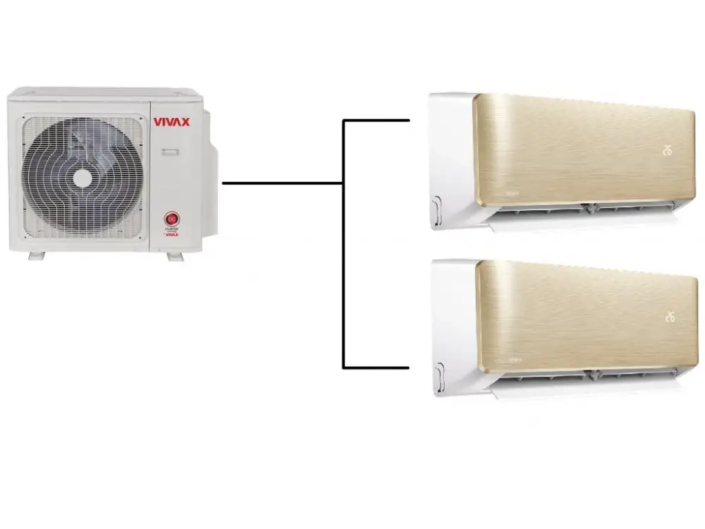 Autentický Klimatizace VivaxDesign R+ gold 1+2 (2,7kW + 3,5kW) Multi-split R32
