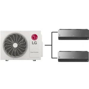 Klimatizace Multisplit LG Artcool Mirror 1+2 (2,5kW + 3,5kW)R32 Cenová Bomba