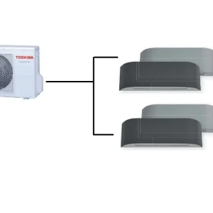 Klimatizace Toshiba Haori 1+2 ( 2,5kW + 2,5kW ) Multi-split R32 včetně montáže Kup Teď