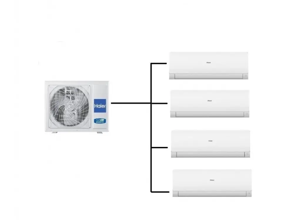 Klimatizace Haier Flexis plus bílá 1+4(2,6kW + 2,6kW + 2,6kW + 2,6kW) Multi-split R32 Objednat Nyní