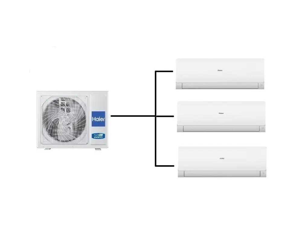 Klimatizace Haier Flexis plus bílá 1+3 (2,6kW + 2,6kW + 2,6kW) Multi-split R32 včetně motnáže Expresní Doručení