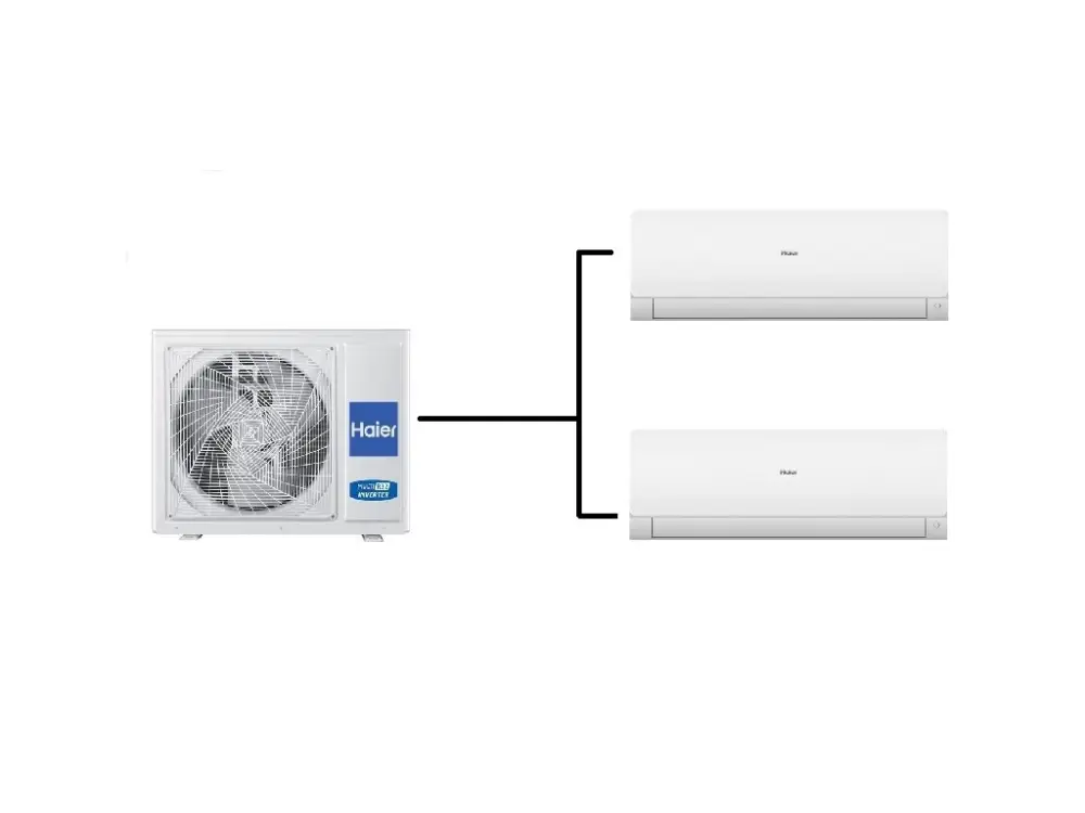 Klimatizace Haier Flexis plus bílá 1+2 (2,6kW + 2,6kW) Multi-split R32 Horká Nabídka