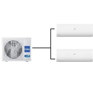 Klimatizace Haier Flexis plus bílá 1+2 (2,6kW + 3,5kW) Multi-split R32 Víkendová Akce