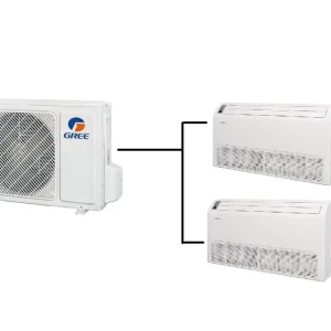 Podstropně Parapetní Klimatizace Gree 1+2 (2,6kW + 2,6kW) Multi-split R32 včetně montáže Horká Nabídka