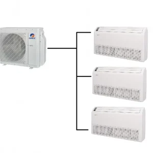 Podstropně Parapetní Klimatizace Gree 1+3 (2,6kW + 2,6kW + 2,6kW) Multi-split R32 včetně montáže Super Cena