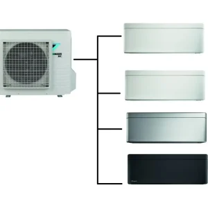 Ihned K Objednání Klimatizace Daikin Stylish white 1+4 (2,5kW + 2,5kW + 2,5kW + 3,5kW) Multi-split R32 včetně montáže