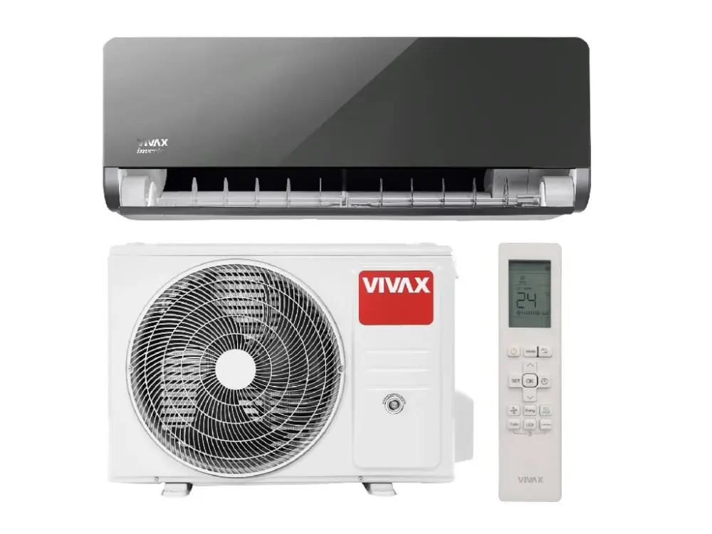 Cenový Hit Klimatizace Vivax design H+ gray mirror 1+1 3,5kW R32