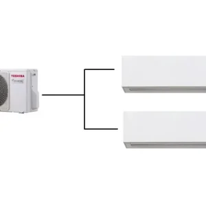 Objednat Nyní Klimatizace Toshiba Daiseikai 10 White 1+2 ( 2,5kW + 3,5kW ) Multi-split R32 včetně montáže