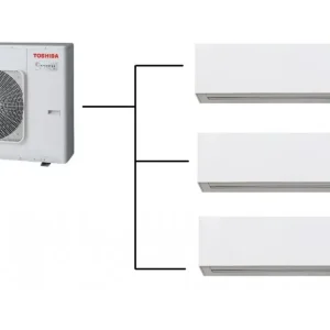 Klimatizace Toshiba Daiseikai 10 White 1+3 ( 2,5kW + 2,5kW + 3,5kW ) Multi-split R32 včetně montáže Jen Po Omezenou Doba