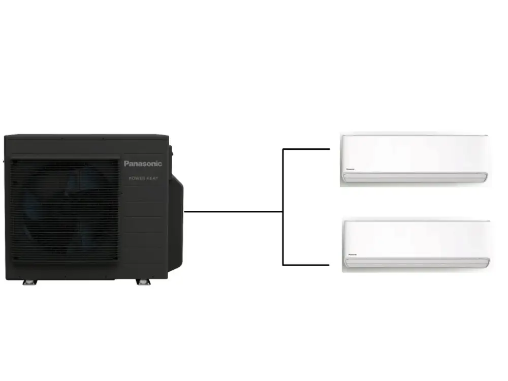 Klimatizace Panasonic Etherea white 1+2 ( 2,5kW + 3,5kW ) Multi-split R32 včetně montáže Značkový