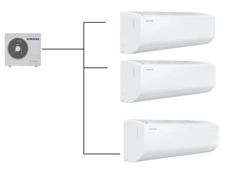 Akční Cena Klimatizace Samsung Cebu S2 1+3 ( 2kW + 2kW + 2,5kW ) Multisplit R32
