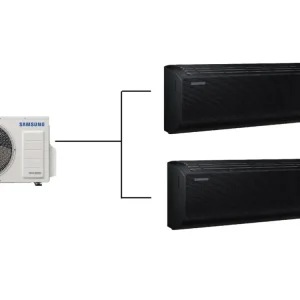 Klimatizace Samsung Wind Free Avant Black S2 1+2 ( 2,5kW + 3,5kW ) Multi-split R32 včetně montáže Nejlepší Cena