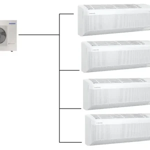 Klimatizace Samsung Wind Free Comfort S2 1+4 ( 2kW + 2kW + 2,5kW + 2,5kW ) Multi-split R32 včetně montáže Nejlepší Cena