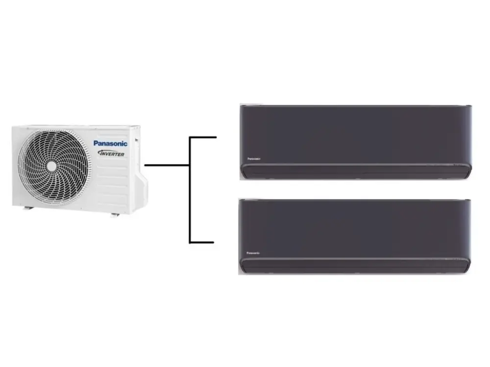 Akce Klimatizace Panasonic Etherea graphite 1+2 (2,5kW + 3,5kW) Multi-split R32