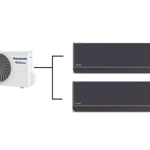 Klimatizace Panasonic Etherea graphite 1+2 (2,5kW + 3,5kW) Multi-split R32 včetně montáže Levný
