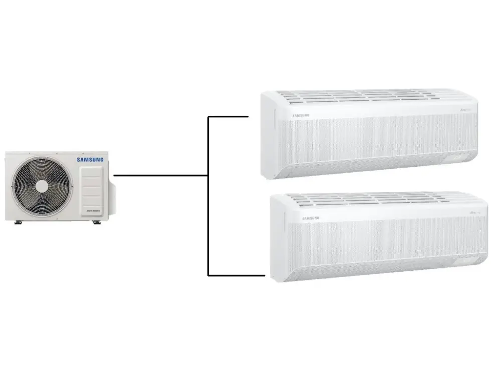 Klimatizace Samsung Wind Free Comfort S2 1+2 ( 2,5kW + 3,5kW ) Multi-split R32 Top Prodej