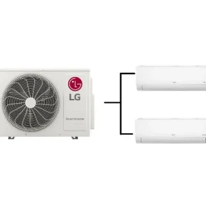 Klimatizace Multisplit LG Standard Plus 1+2 (2,5kW + 2,5kW)R32 včetně montáže Autentický
