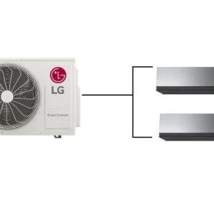 Klimatizace LG AI Air Mirror 1+2 ( 2,5kW + 3,5kW) Multi-split R32 Značkový