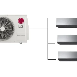 Sezónní Sleva Klimatizace LG AI Air Mirror 1+3 ( 2,5kW + 2,5kW + 3,5kW) Multi-split R32 včetně montáže