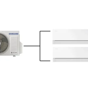 Klimatizace Samsung Wind Free Premiere+ 1+2 ( 2,5kW + 3,5kW ) Multi-split R32 včetně montáže Oblíbený