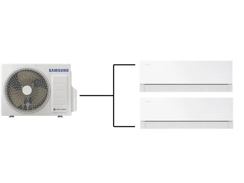 Klimatizace Samsung Wind Free Premiere+ 1+2 ( 2,5kW + 3,5kW ) Multi-split R32 včetně montáže Oblíbený