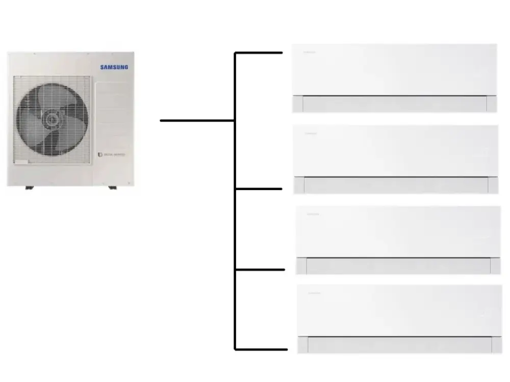 Klimatizace Samsung Wind Free Premiere+ 1+4 ( 2,5kW + 2,5kW + 2,5kW + 2,5kW ) Multi-split R32 Speciální Cena