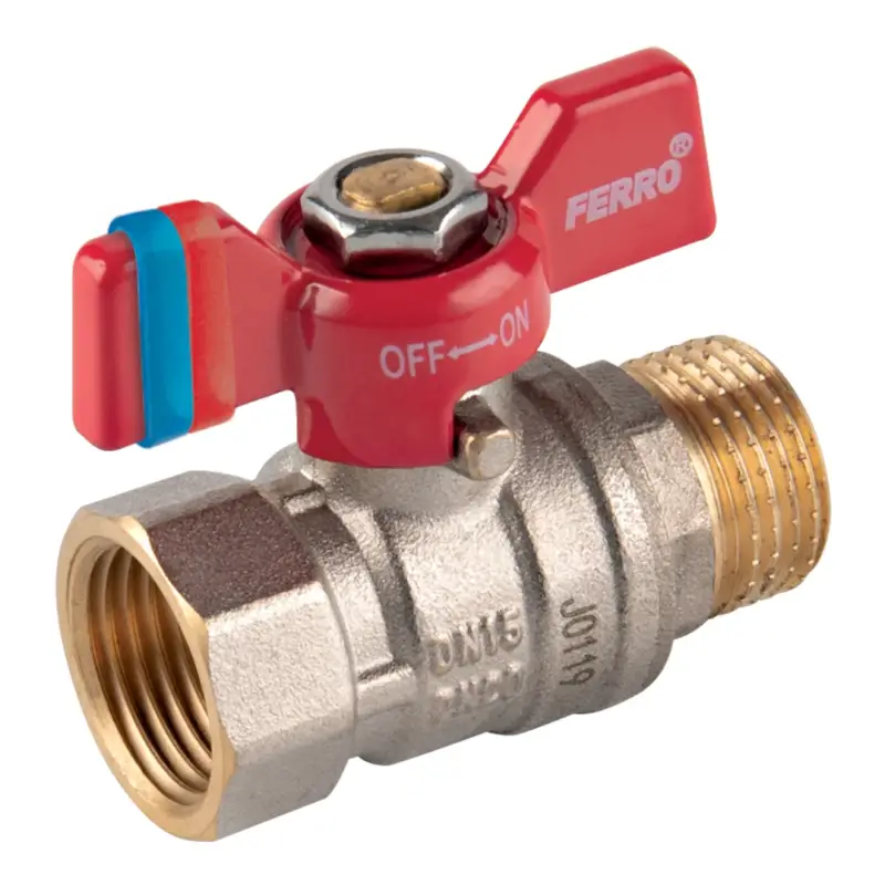 Kulový kohout voda motýl ZD/ZV DN 20 - 3/4" Nejlepší Volba
