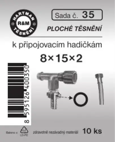 Hartman Sada č.35: sada pryž.těs.přip.h.- 3/8"- 8x15x2- 10x6020pvč Aktuální