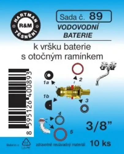 Dokud Zásoby Vydrží Hartman Sada č.89: sada kompletní k vrškům baterií - 3/8"