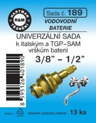 Výhodná Nabídka Hartman Sada č. 189: sada komplet.- vrškům ital. bat.3/8" - 1/2"